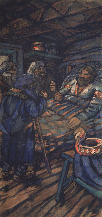 Storhertug Vladimir I. Svyatoslavichs bryllup Triptykon, sidepanel, 1920