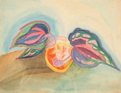 Stilleben med plante, ca. 1920. af Mikhail Vasilyevich Matyushin