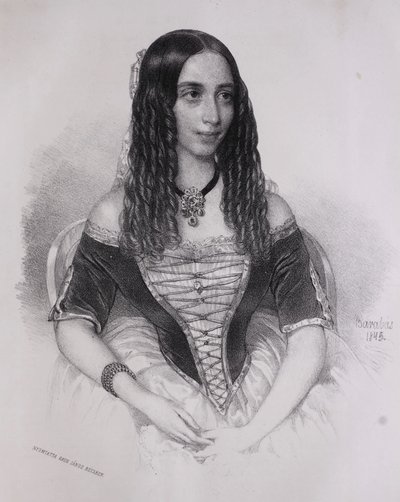 Portræt af Emilia Lemouton (Miklós Barabás, 1845) af Miklós Barabás