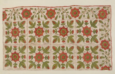 Applikeret quilt af Mildred E. Bent