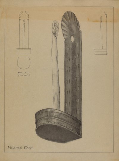 Stearinlys Sconce af Mildred Ford