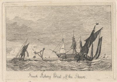 Fransk fiskerbåd ud for saksen af Miles Edmund Cotman