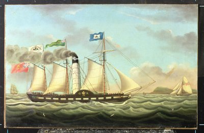 Steam-pakken "Saint Patrick" On The Liverpool To Dublin Run, 1827 af Miles Walters