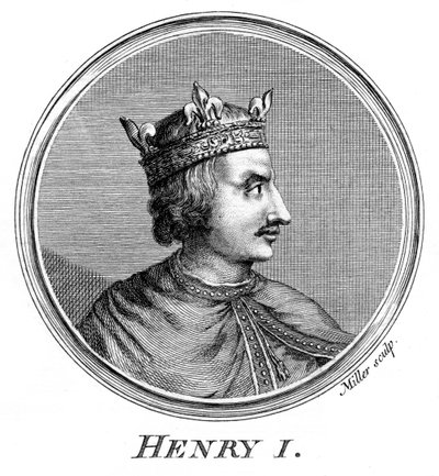 Henrik I, konge af England. af Miller