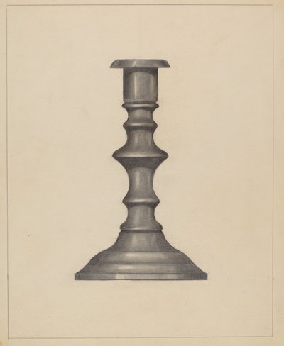 Lysestage, ca. 1937. af Mina Lowry