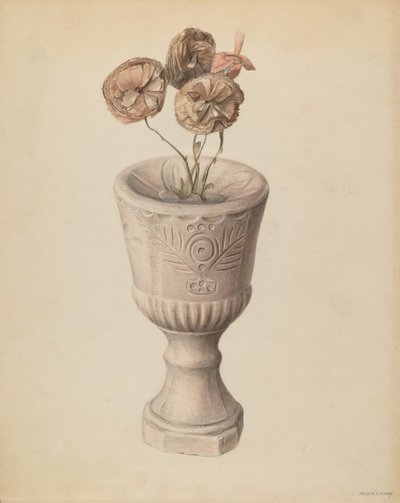 Kalk, ca. 1937 (akvarel) af Mina Lowry