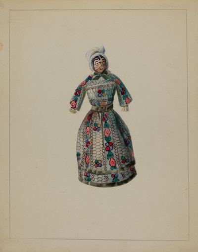 Dukke, c. 1936. af Mina Lowry