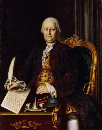 Portræt af Sava Yakovlevich Yakovlev 1713-1784, 1767 af Mina Lukich Kolokolnikov