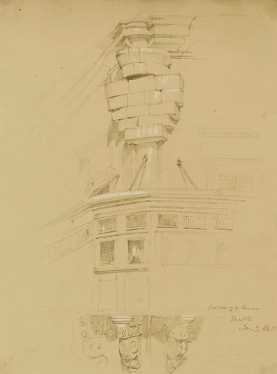 Hjørne af hus--Malta af Miner Kilbourne Kellogg