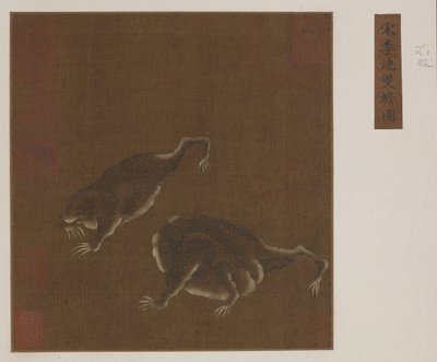 Et par trebenede tudser af Ming Dynasty Chinese School
