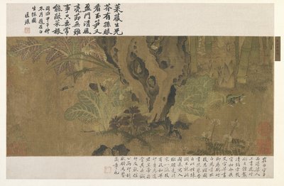 Bambus, frø og insekter af Ming Dynasty Chinese School