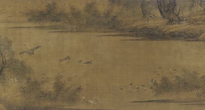 Fugle på en efterårsdam af Ming Dynasty Chinese School