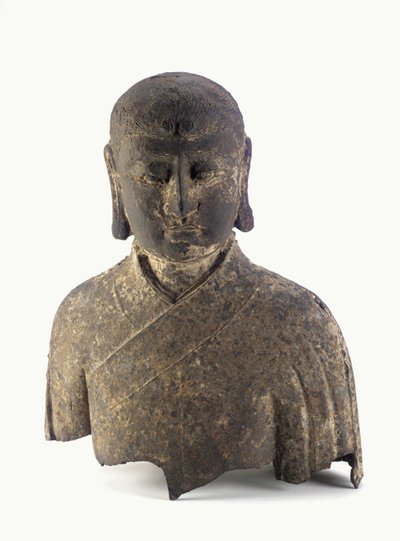 Hoved og buste af en Lohan (jern) af Ming Dynasty Chinese School