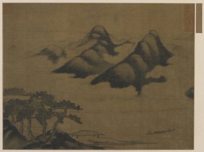 Landskab af Ming Dynasty Chinese School