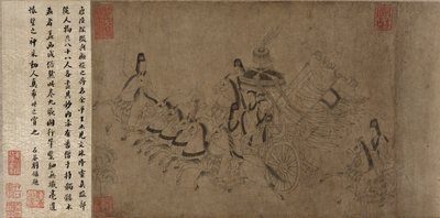Nymfe fra Luo-floden (blæk på papir) af Ming Dynasty Chinese School