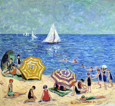 Oak Tree Beach, ca. 1914 af Minnie Harms Neebe