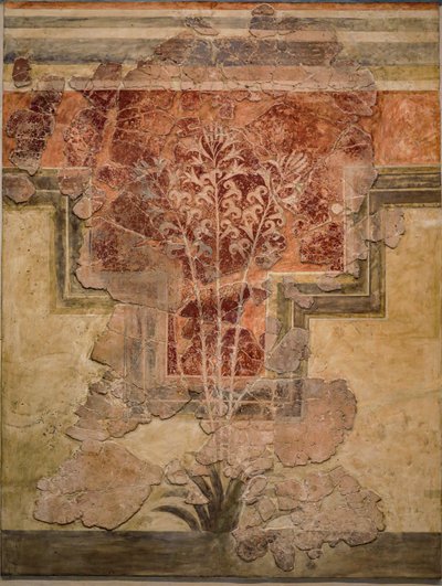 Minoisk komposition. Panel af "Liliy Frescoes" af Minoan