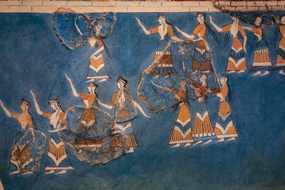 Sacred Grove og Dance Fresco af Minoan