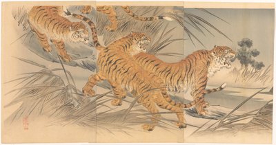Tigre og soldater af Mishima Shôsô
