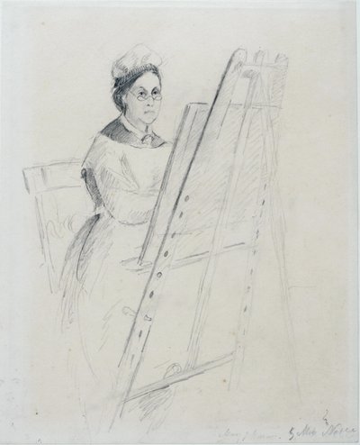 Portræt af Mary Jane Hancock af Miss Noble