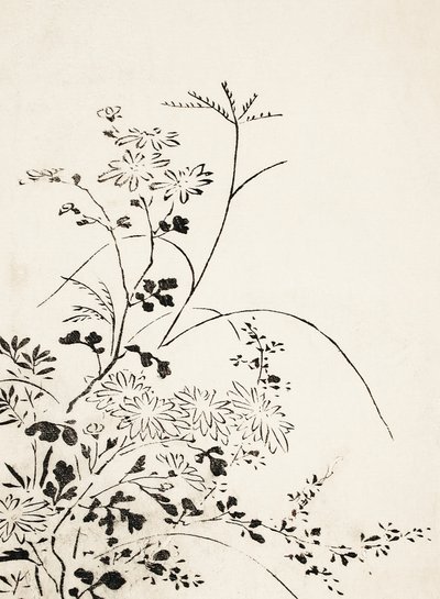 Efterårsblomster og græs (1762) af Miyazaki Yuzen