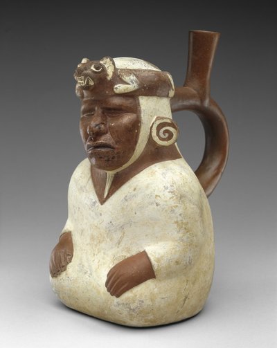 Blind Shaman Effigy Vessel af Moche Moche
