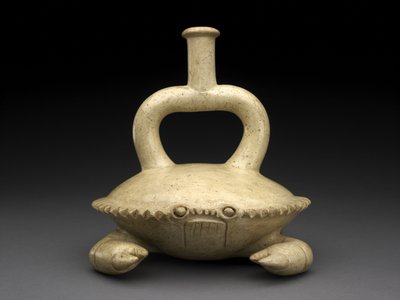Krabbebillederfartøj af Moche Moche