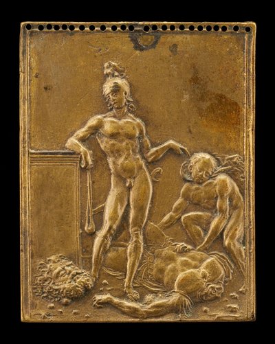 David triumferende over Goliat, 1507 eller før. af Moderno