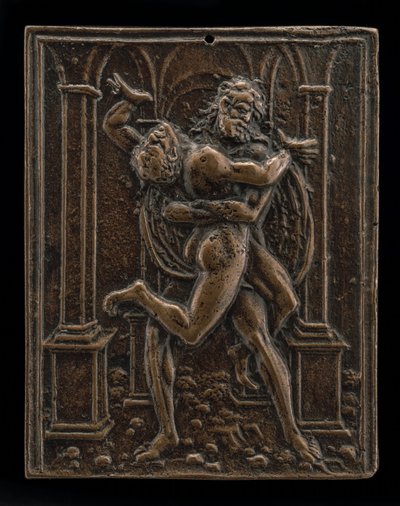Hercules og Antaeus, slutningen af det 15. - begyndelsen af det 16. århundrede. af Moderno