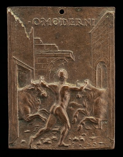 Hercules and the Cattle of Geryon, slutningen af det 15. - begyndelsen af det 16. århundrede. af Moderno
