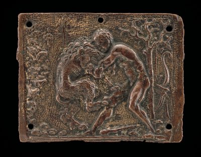 Hercules and the Nemean Lion, slutningen af det 15. - begyndelsen af det 16. århundrede. af Moderno