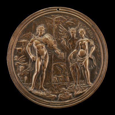 Orpheus Redeeming Eurydice, slutningen af det 15. - begyndelsen af det 16. århundrede. af Moderno