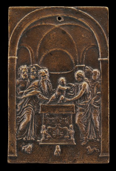 Præsentationen af Jesus i templet, slutningen af det 15. - begyndelsen af det 16. århundrede. af Moderno
