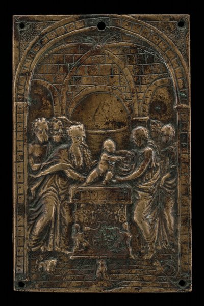 Præsentationen af Jesus i templet, slutningen af det 15. - begyndelsen af det 16. århundrede. af Moderno