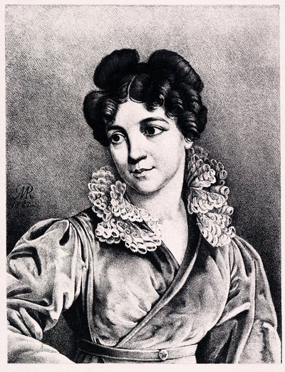 Portræt af grevinde Praskovya Petrovna Kutaisova 1784-1870, 1827 af Modest Dmitryevich Rezvoy