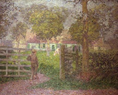 The Homestead, ca. 1910 (olie på lærred) af Modest Huys