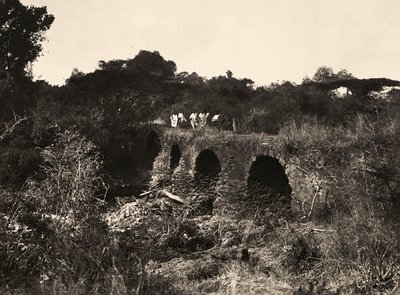 Bygning af et imperium i den fascistiske tidsalder: Portugisisk bro, 09/05/1936 (s/h foto) af Modestino Baldinetti