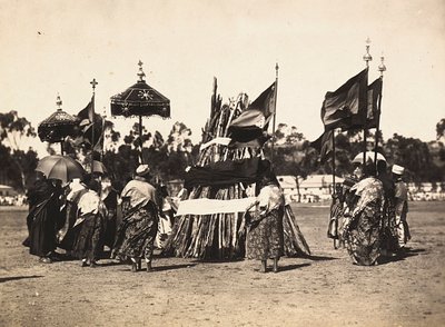 Building an Empire i den fascistiske tidsalder: festival, the damerà, 09/05/1936 (s/h foto) af Modestino Baldinetti