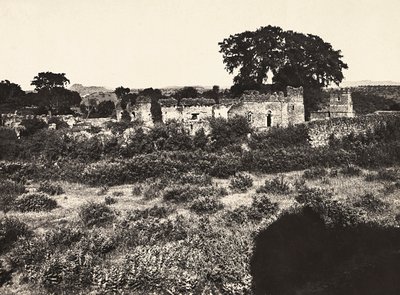 Opbygning af et imperium i den fascistiske tidsalder: Kong Fasiladas slot i Gondar, Etiopien, 09/05/1936 (s/h foto) af Modestino Baldinetti