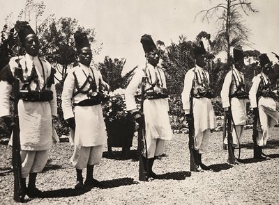 Opbygning af et imperium i den fascistiske tidsalder: de trofaste, 09/05/1936 (s/h-billede) af Modestino Baldinetti