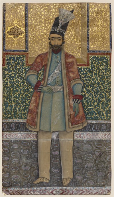 Portræt af Nâsir-od-din Shah af Mohammed (attr.to) Esfahani