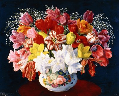 Stor buket tulipaner af Moise Kisling