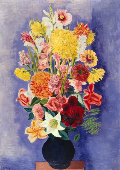 Dahliaer, roser, gladioler og liljer af Moise Kisling