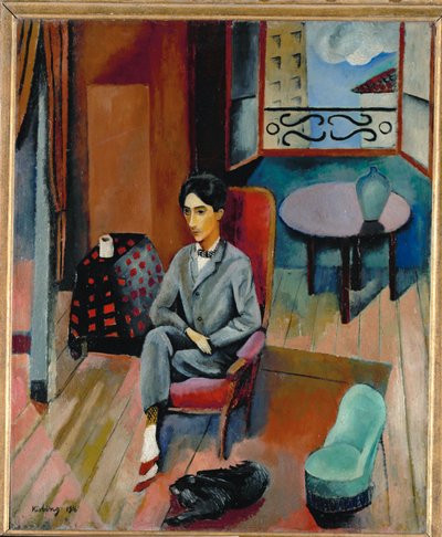 Jean Cocteau (olie på lærred) af Moise Kisling