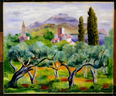 Landskab, ca. 1920 af Moise Kisling