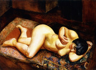 Liggende nøgen kvinde af Moise Kisling