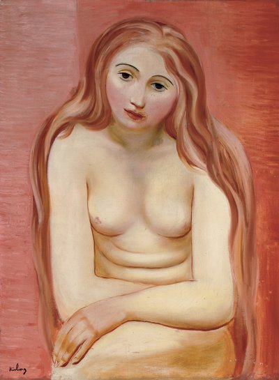 Siddende nøgen; Nu assis af Moise Kisling