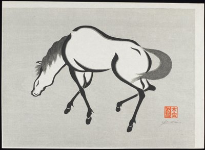 Hest (B) af Mokuchu Urushibara