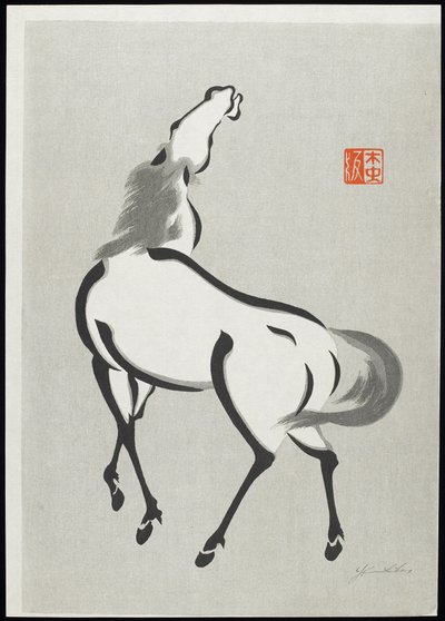 Horse (C) af Mokuchu Urushibara