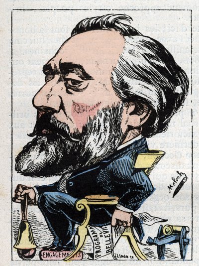 Portræt af Leon Gambetta (1838-1882), fransk politiker af Moloch